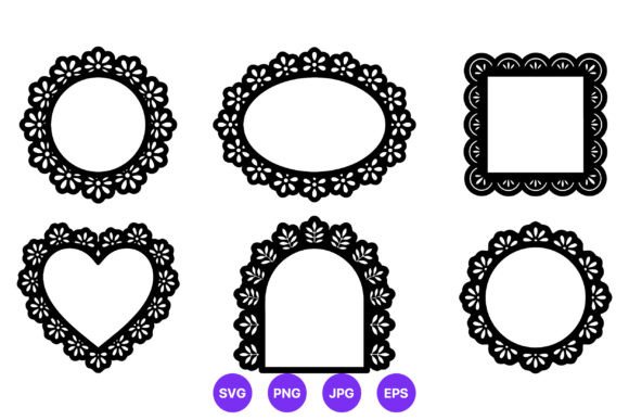 Black Floral Decorative Frames: A Designer's Review for Graphics and Crafts