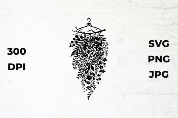 Botanical Floral Silhouette Vector Art for Crafts and Graphics