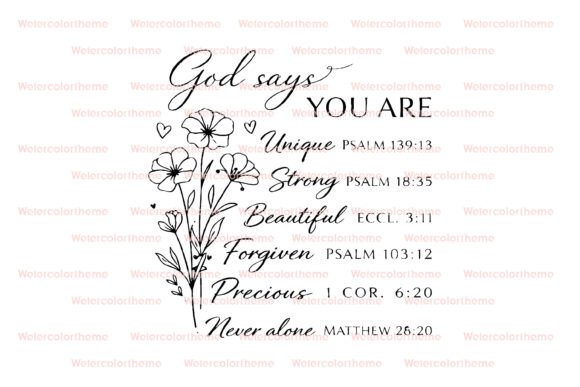 Floral Christian Affirmation Cut File Review