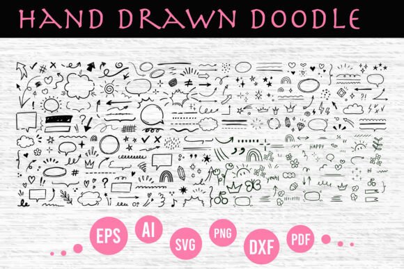 Hand Drawn Doodle Elements Collection: Graphics & Illustrations