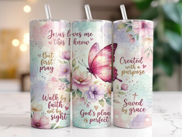 Inspirational Bible Quote Floral Tumbler Review