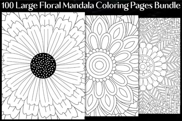Large Floral Mandala Coloring Pages: A Designer's Review of These Graphics