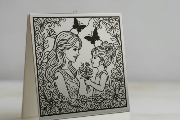 Mother’s Day Intricate Pattern Floral Graphics for Crafts