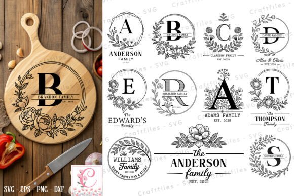 Personalized Floral Letter Monogram SVG: A Crafts and Graphics Review