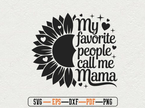 Sunflower Mom SVG for Crafts and Graphics