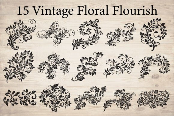Vintage Floral Flourish: A Designer's Review for Crafts and Graphics
